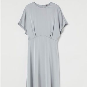 H&M powder blue silk blend dress - size M